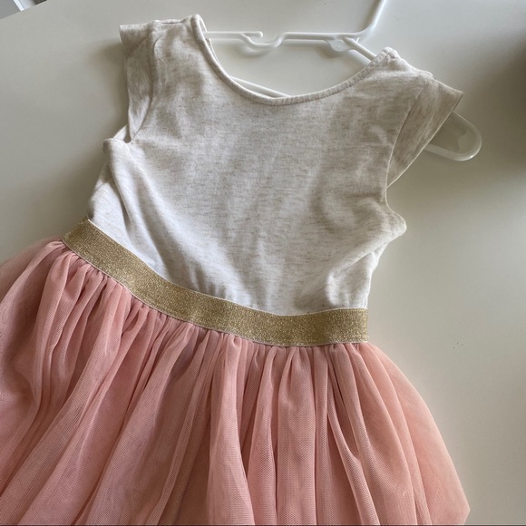 6 years girls dress with tulle pink and off white - Picture 9 of 10